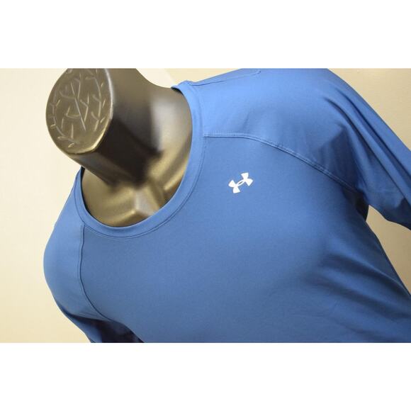 38917 Womens Under Armour HeatGear Fitted Atheltic Gym Sweat Shirt Sz Medium - Picture 1 of 8